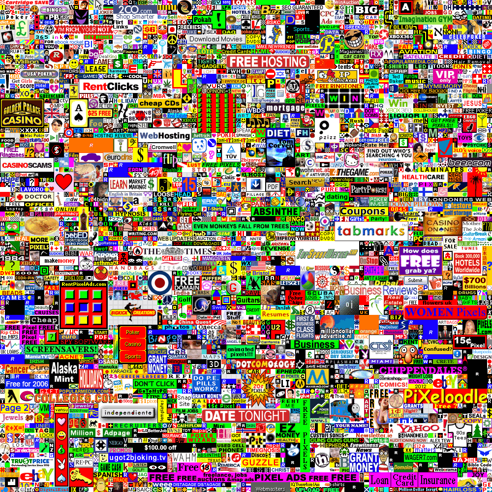 The Million Dollar Homepage